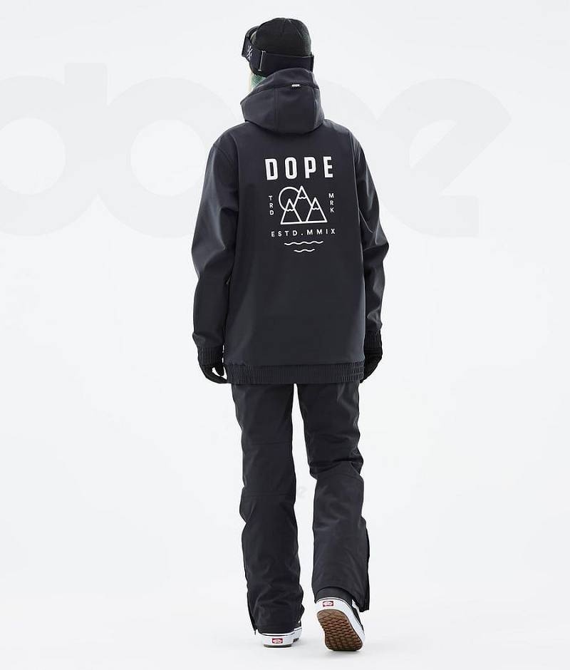 Black Women's Dope Yeti W Snowboard Jackets | India_D2265