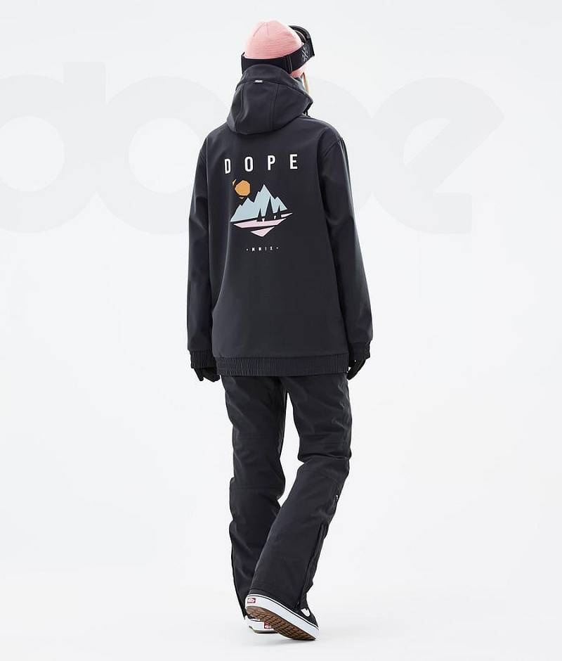 Black Women's Dope Yeti W Snowboard Jackets | India_D1741