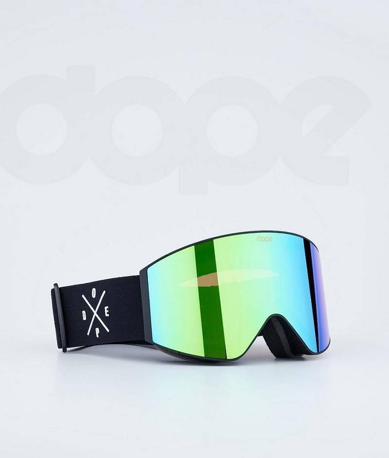 Black / Green Men\'s Dope Sight 2021 Goggles | India_D1735