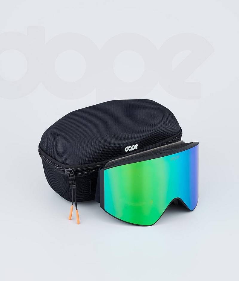 Black / Green Men's Dope Sight Goggles | India_D1124