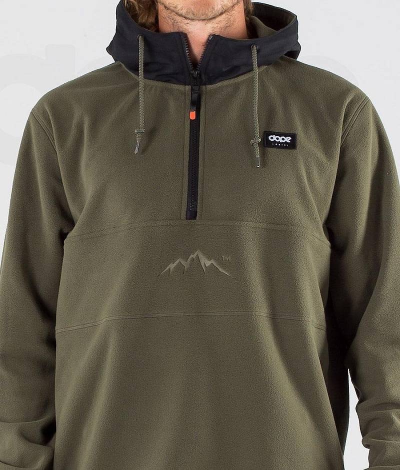 Black / Olive Men's Dope Loyd Fleece | India_D1019