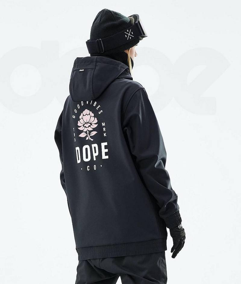 Black / Pink Women\'s Dope Yeti W 2021 Snowboard Jackets | India_D2076