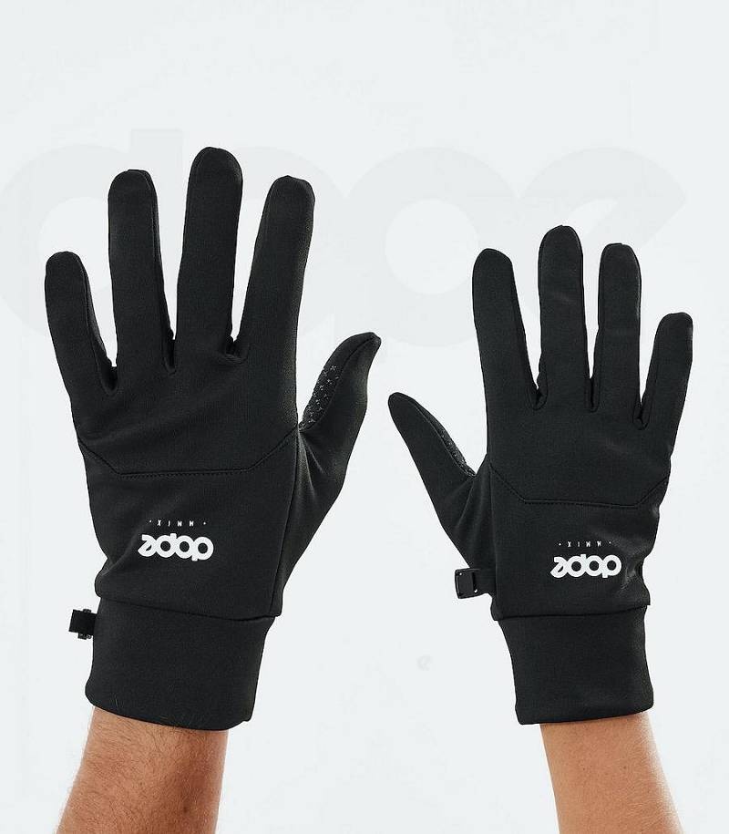 Black / White Men\'s Dope Power Snowboard Gloves | India_D2215