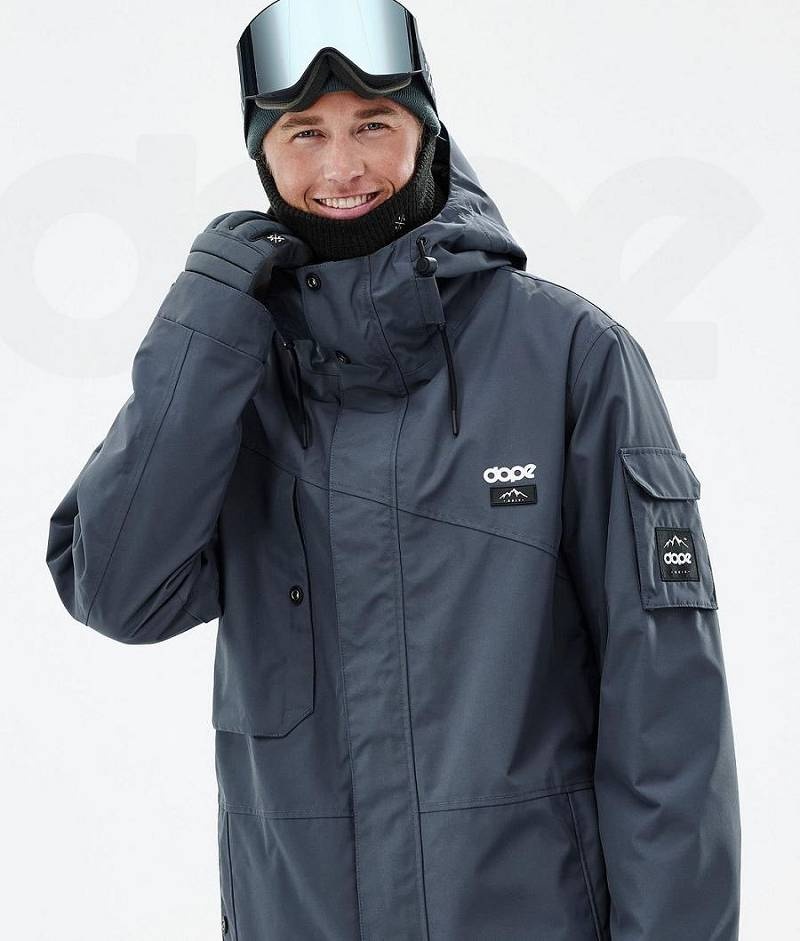 Blue Men's Dope Adept Snowboard Jackets | India_D1384