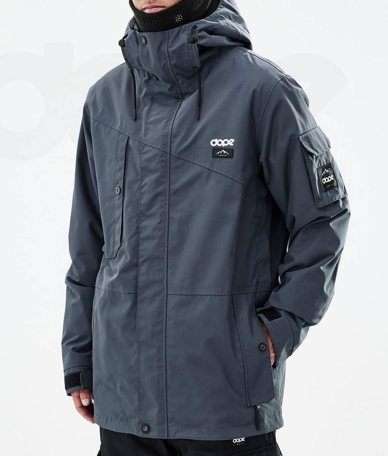 Blue Men's Dope Adept Snowboard Jackets | India_D1384