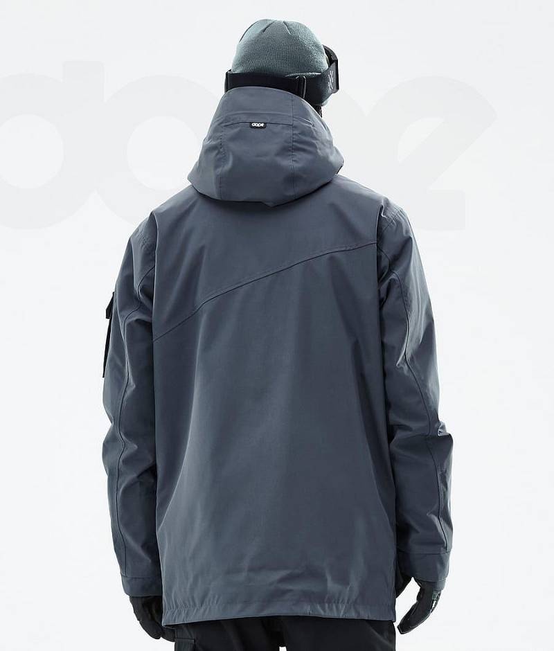 Blue Men's Dope Adept Snowboard Jackets | India_D1384