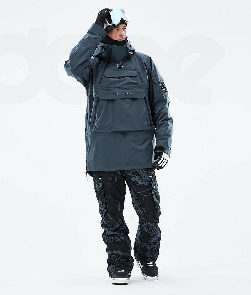 Blue Men's Dope Akin 2021 Snowboard Jackets | India_D1192