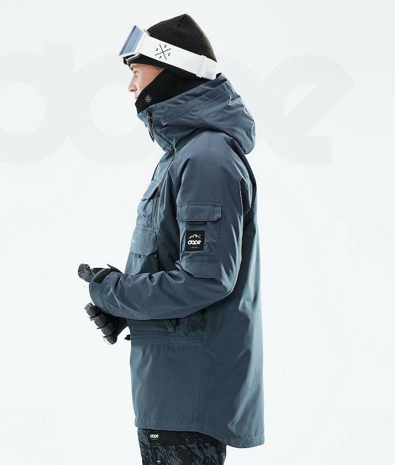 Blue Men's Dope Akin 2021 Snowboard Jackets | India_D1192