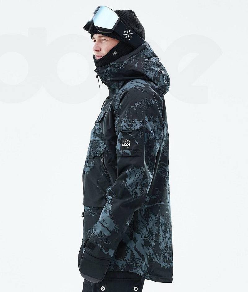 Blue Men's Dope Akin 2021 Snowboard Jackets | India_D1127