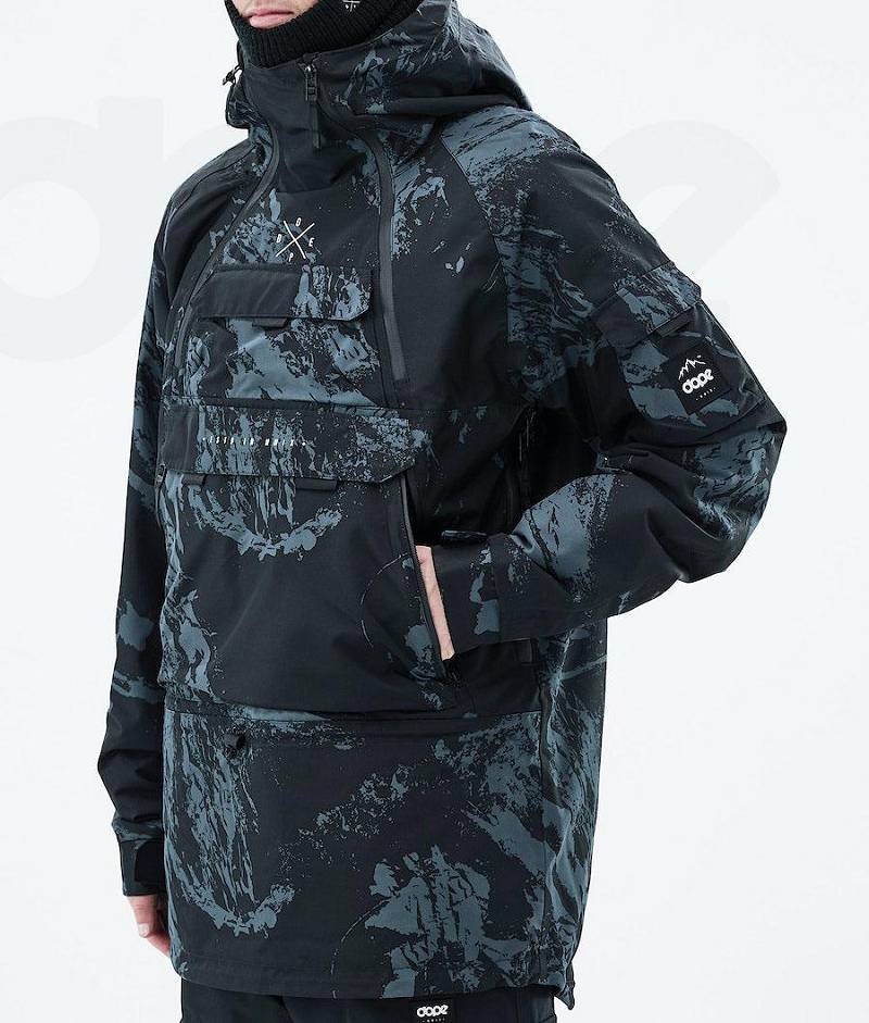 Blue Men's Dope Akin 2021 Snowboard Jackets | India_D1127