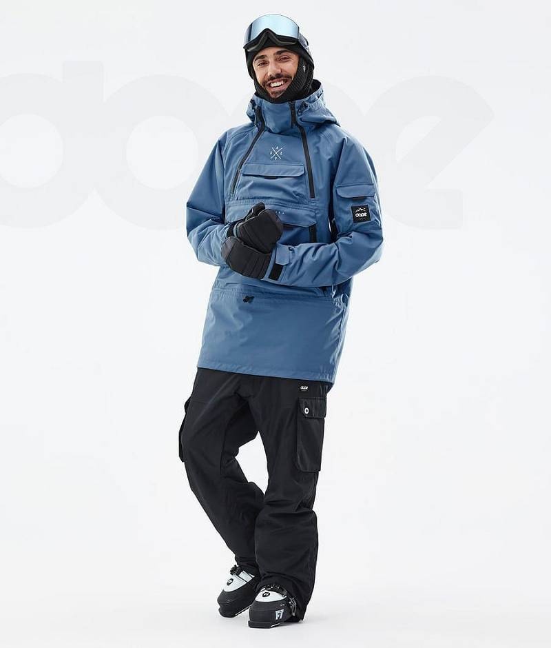 Blue Men's Dope Akin Ski Jackets | India_D1268