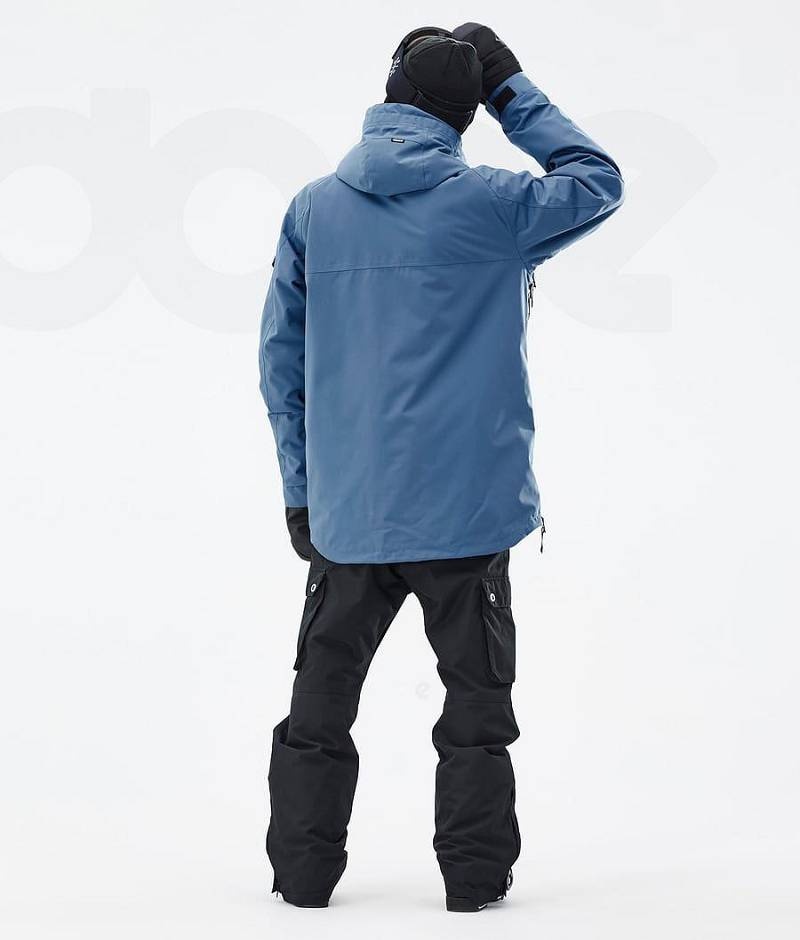 Blue Men's Dope Akin Ski Jackets | India_D1268