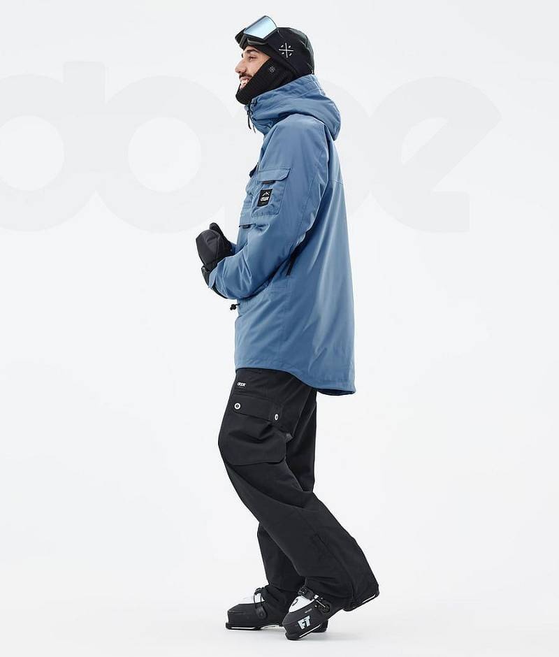 Blue Men's Dope Akin Ski Jackets | India_D1268