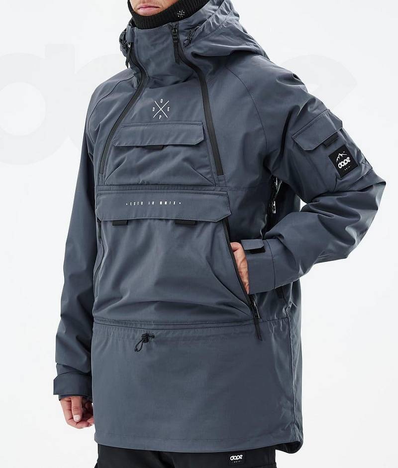 Blue Men's Dope Akin Ski Jackets | India_D1976