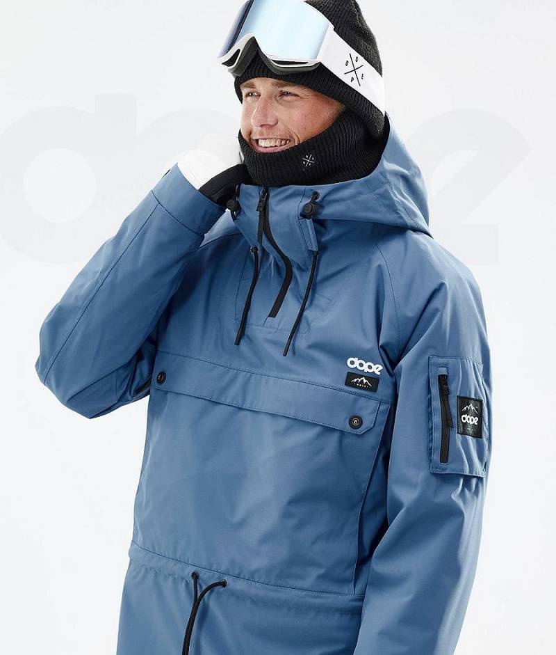 Blue Men's Dope Annok Ski Jackets | India_D2334