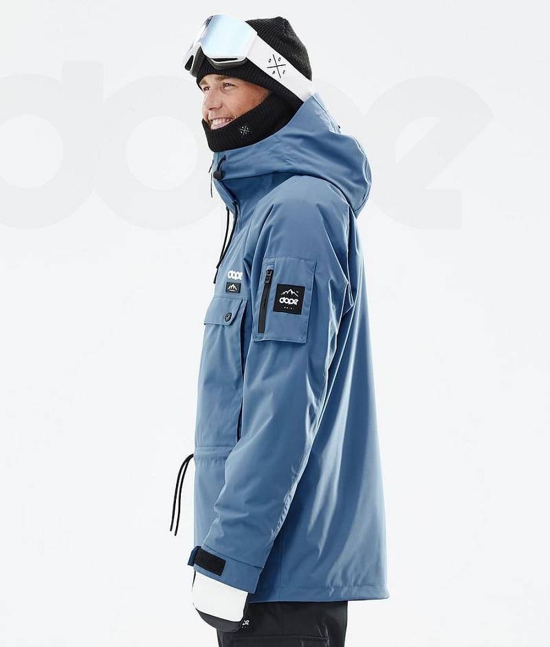 Blue Men's Dope Annok Ski Jackets | India_D2334