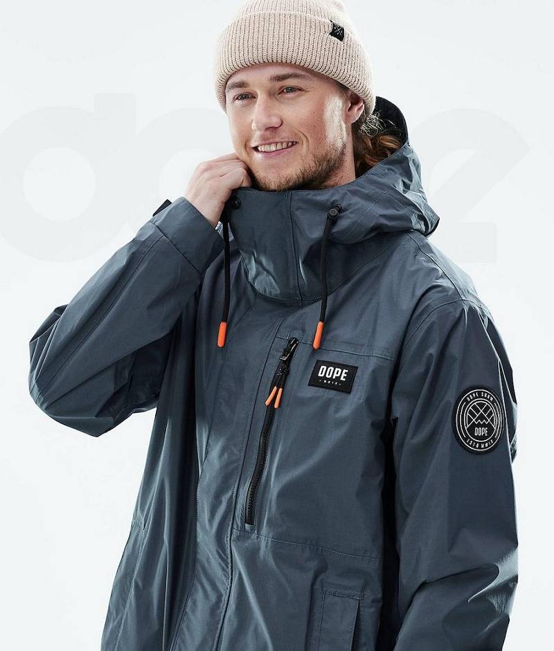 Blue Men's Dope Blizzard Light Full Zip Outdoor Jackets | India_D2008