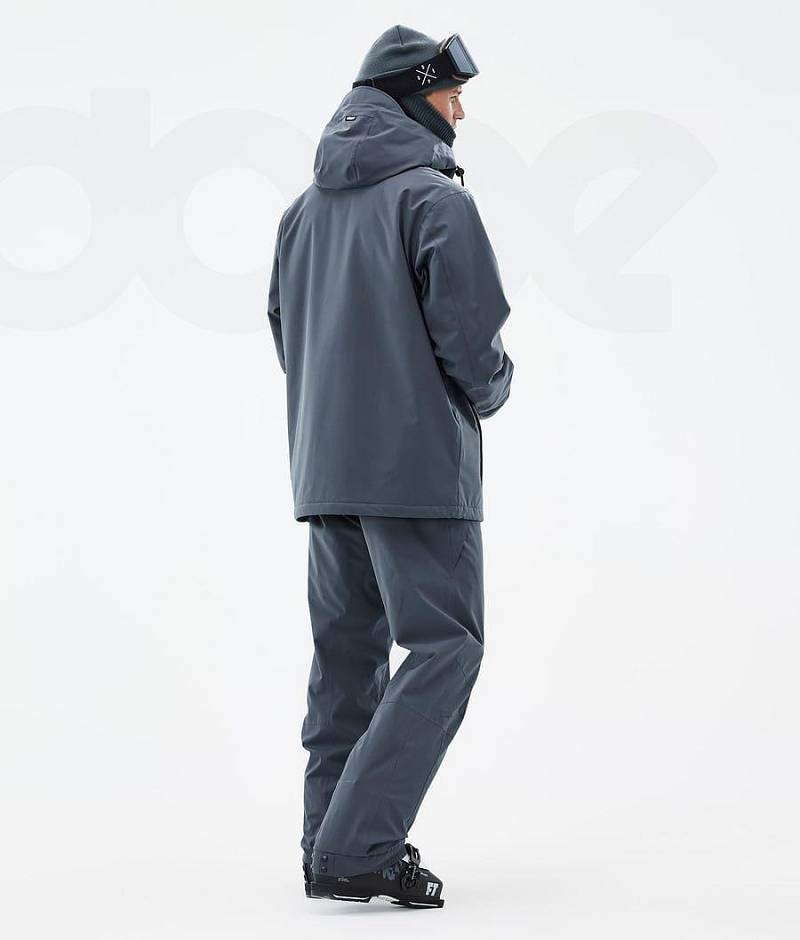 Blue Men's Dope Blizzard Ski Jackets | India_D1041