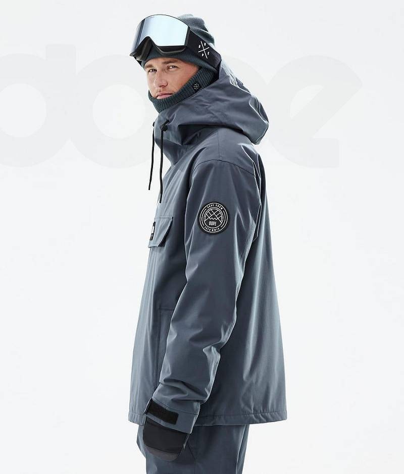 Blue Men's Dope Blizzard Ski Jackets | India_D1041