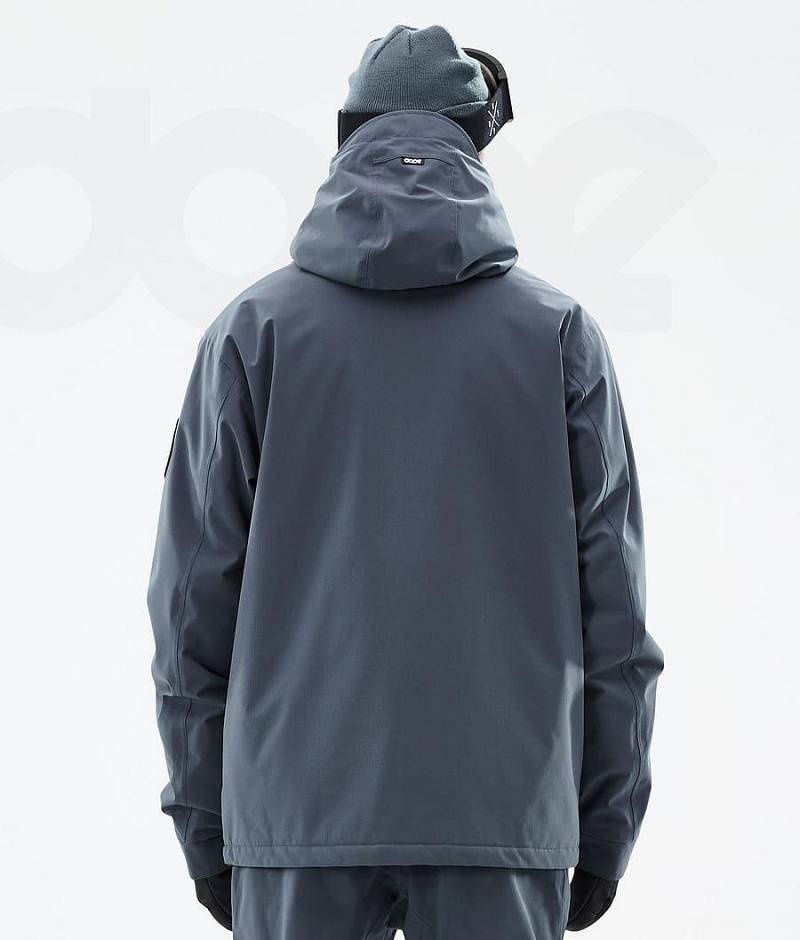 Blue Men's Dope Blizzard Ski Jackets | India_D1041