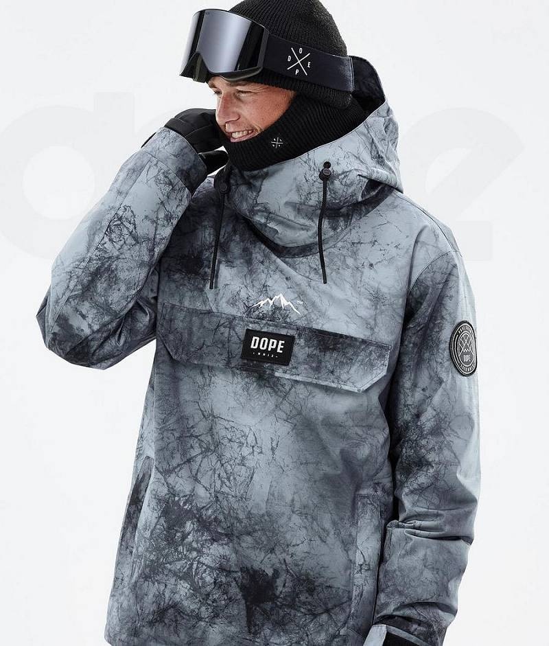 Blue Men's Dope Blizzard Ski Jackets | India_D1213