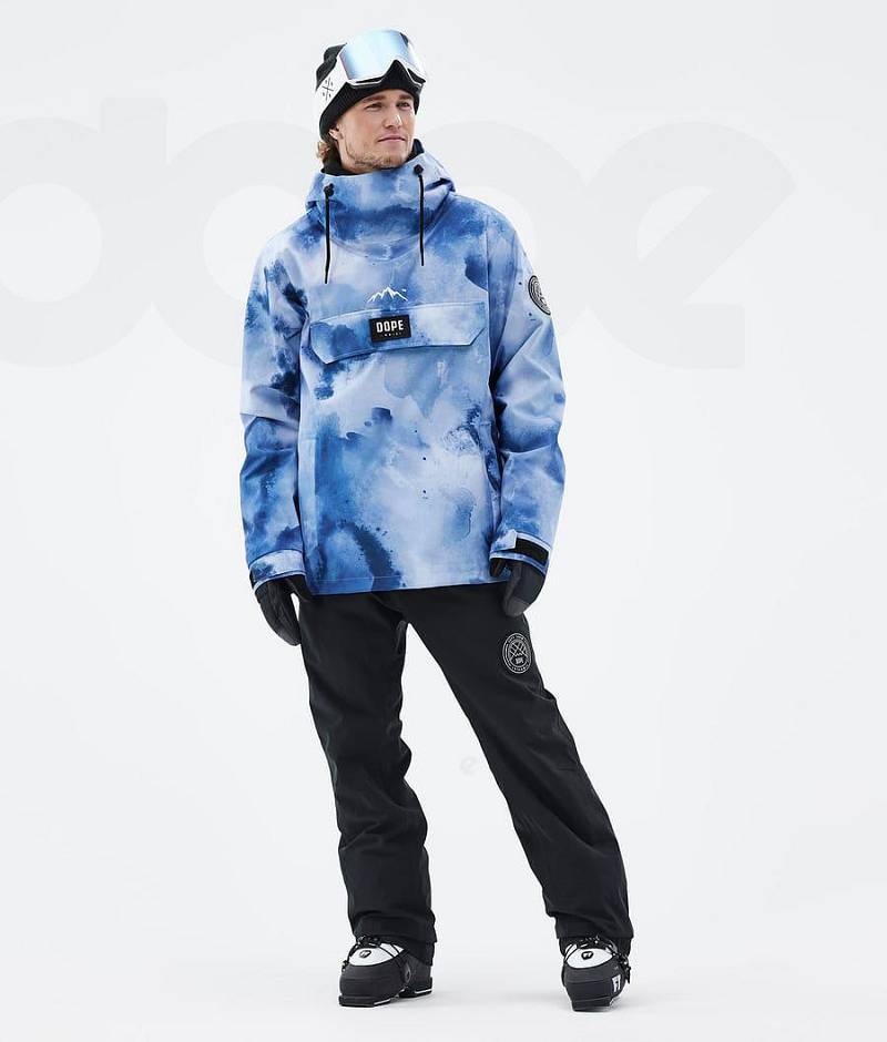 Blue Men's Dope Blizzard Ski Jackets | India_D2025