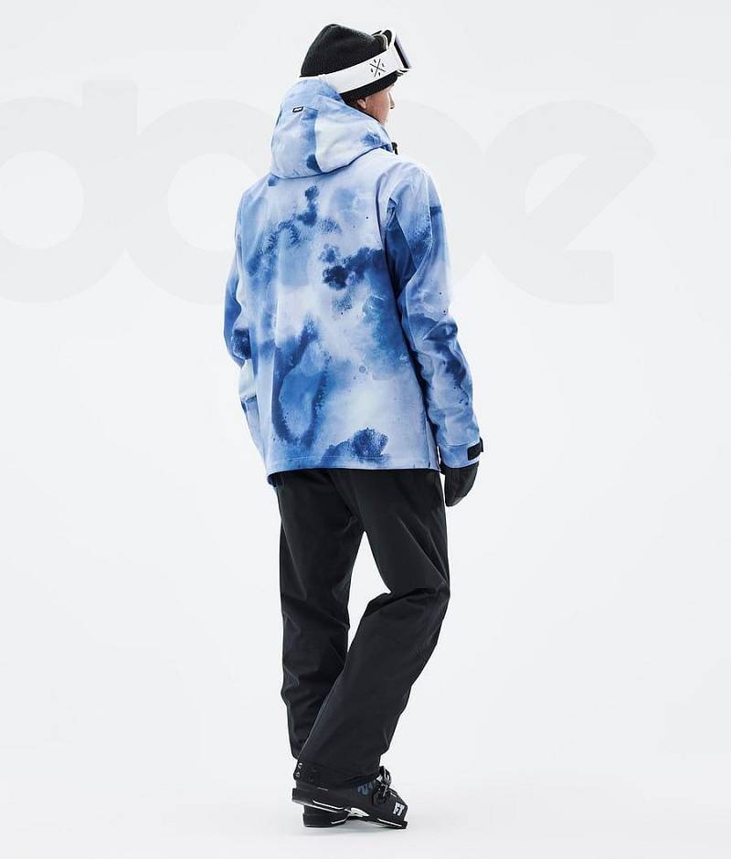 Blue Men's Dope Blizzard Ski Jackets | India_D2025