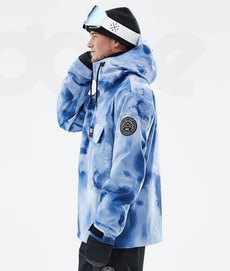 Blue Men's Dope Blizzard Ski Jackets | India_D2025