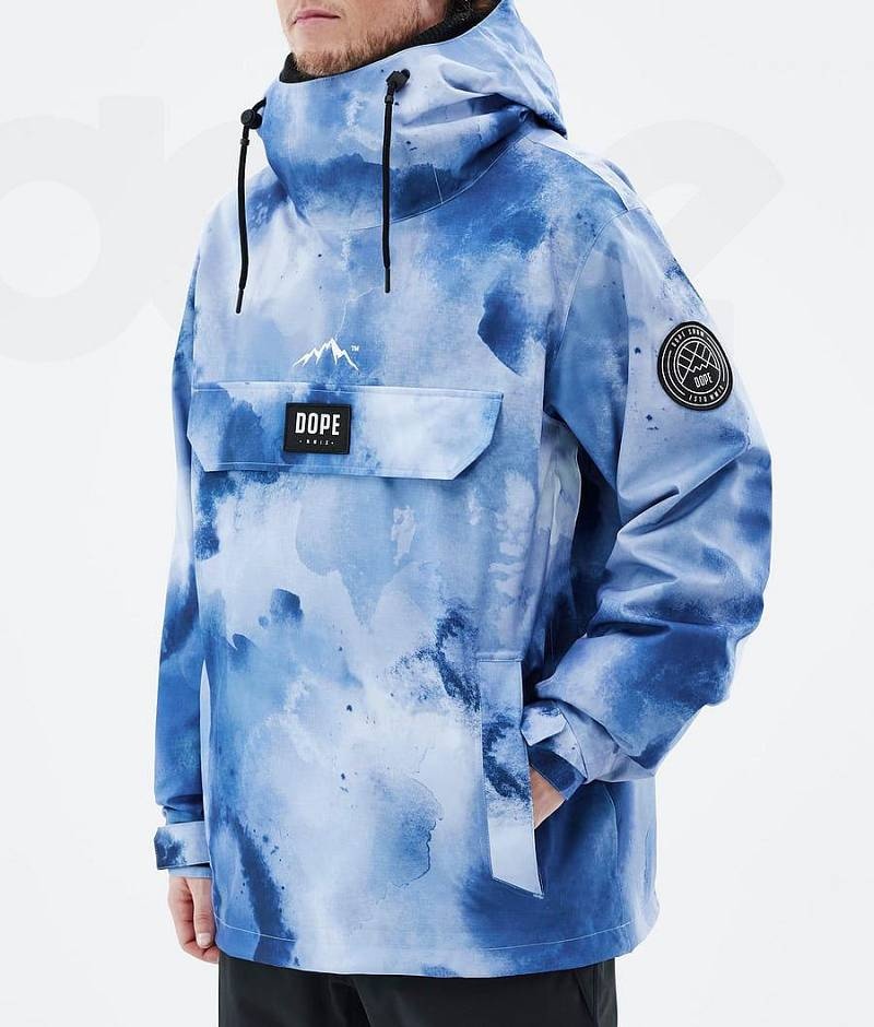 Blue Men's Dope Blizzard Ski Jackets | India_D2025