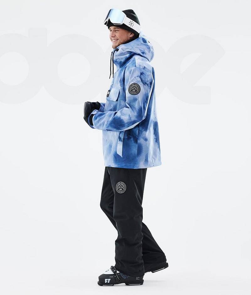 Blue Men's Dope Blizzard Ski Jackets | India_D2025