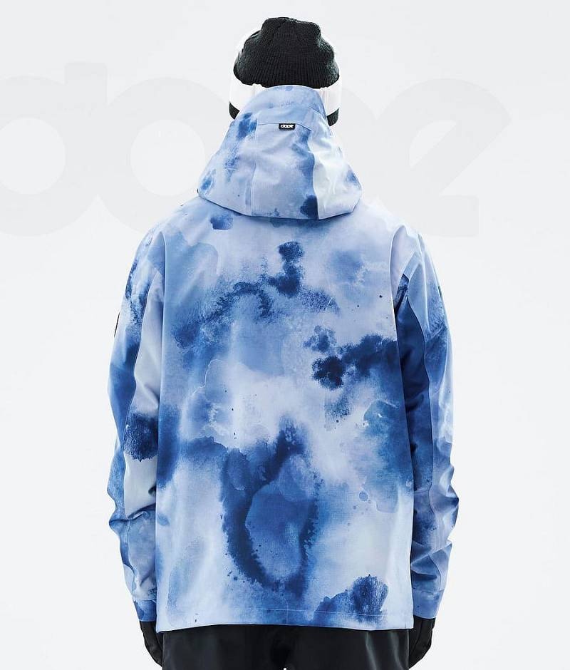 Blue Men's Dope Blizzard Ski Jackets | India_D2025