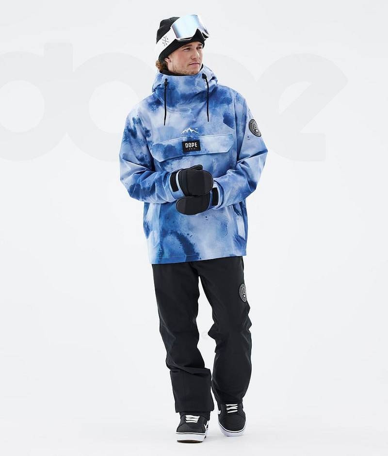 Blue Men's Dope Blizzard Snowboard Jackets | India_D1204