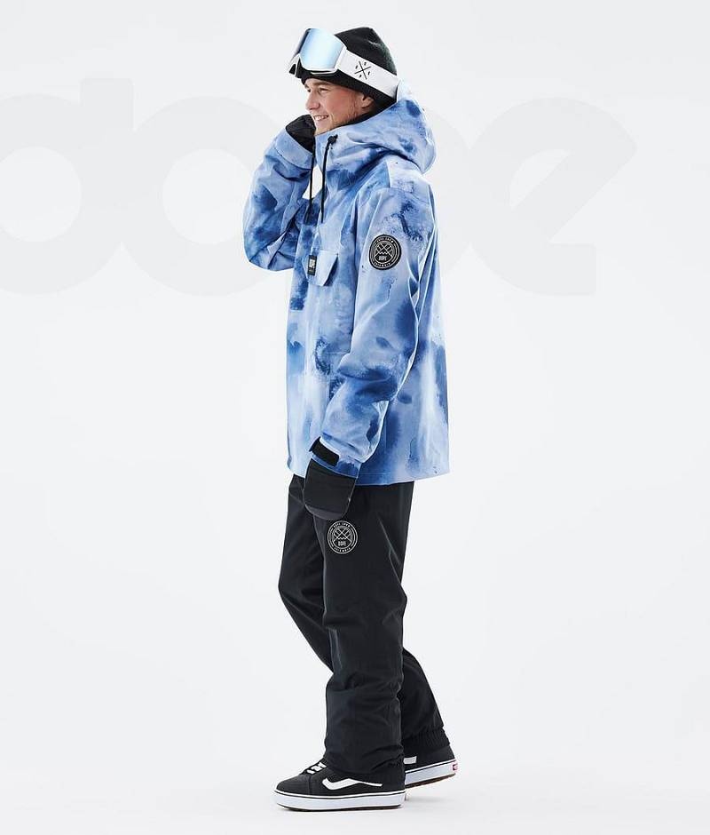 Blue Men's Dope Blizzard Snowboard Jackets | India_D1204