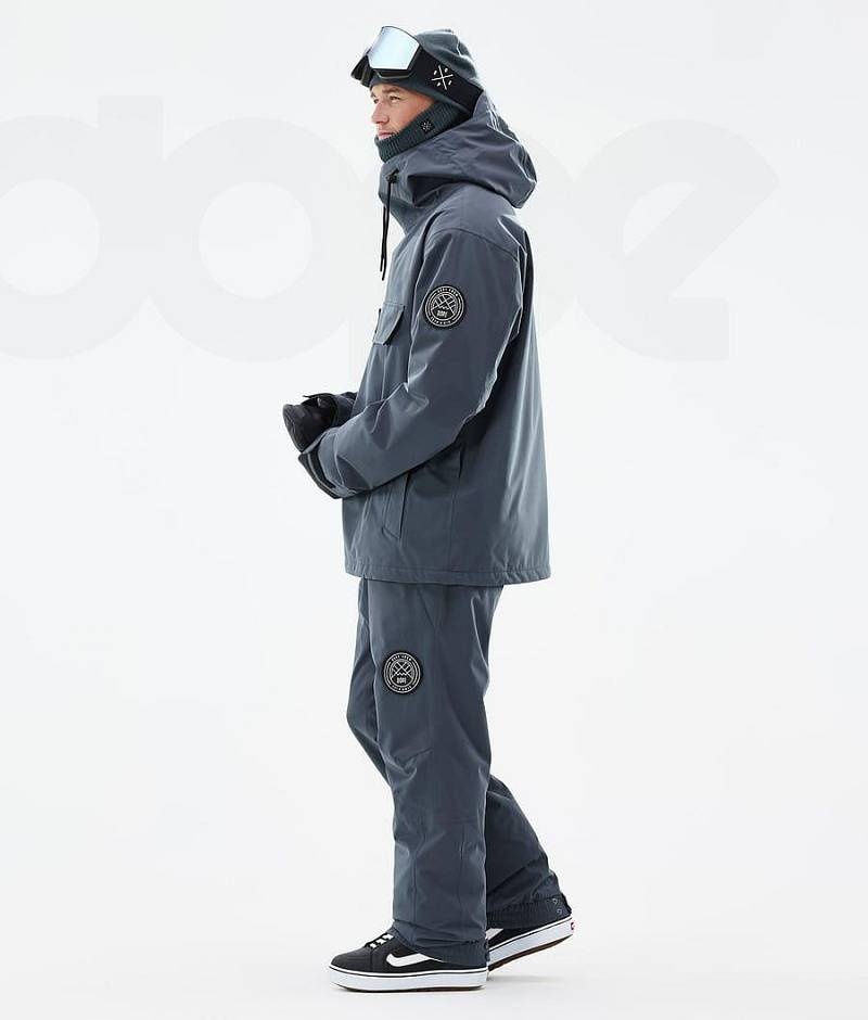 Blue Men's Dope Blizzard Snowboard Jackets | India_D1454