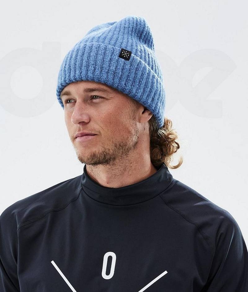 Blue Men's Dope Chunky Beanies | India_D2401