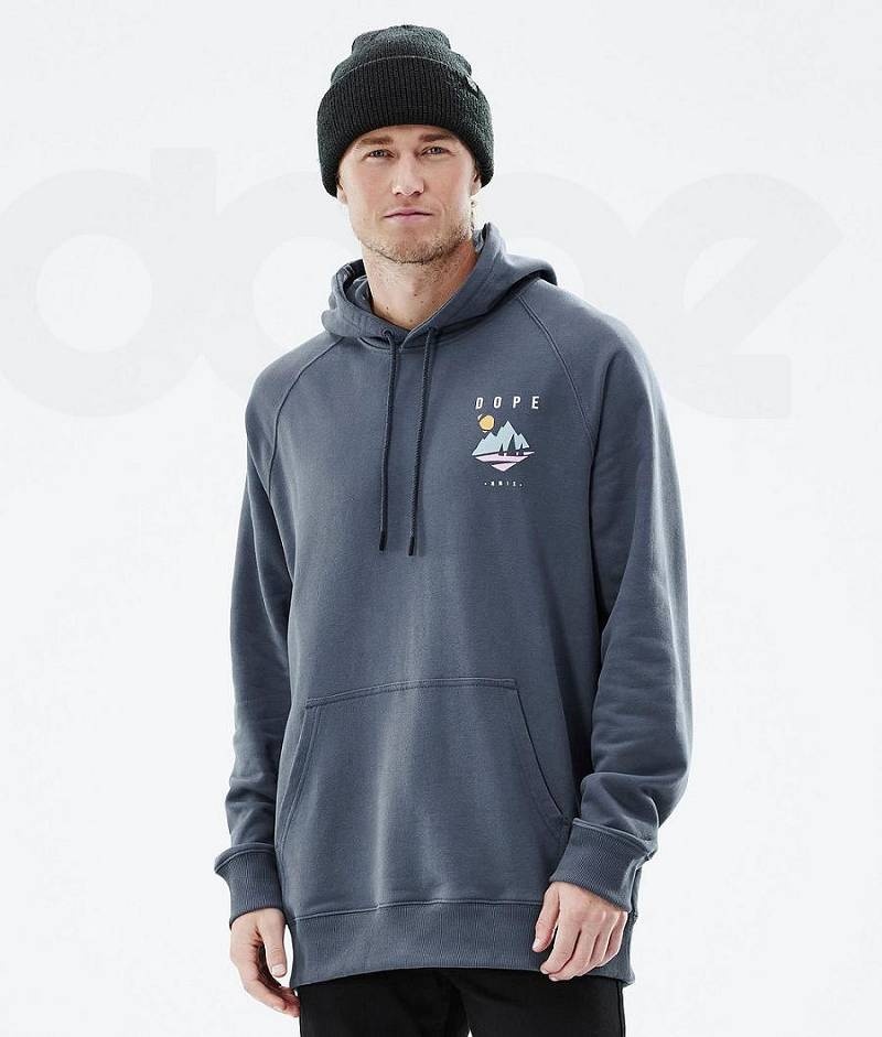 Blue Men's Dope Common Hoodies | India_D1451