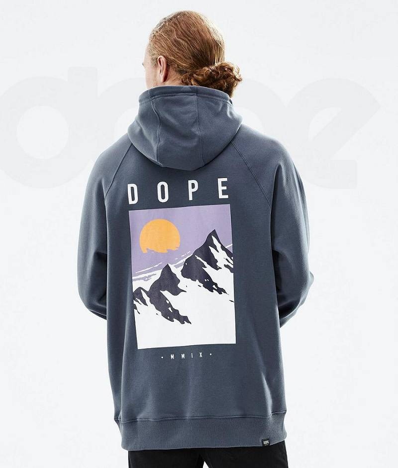 Blue Men\'s Dope Common Hoodies | India_D1681