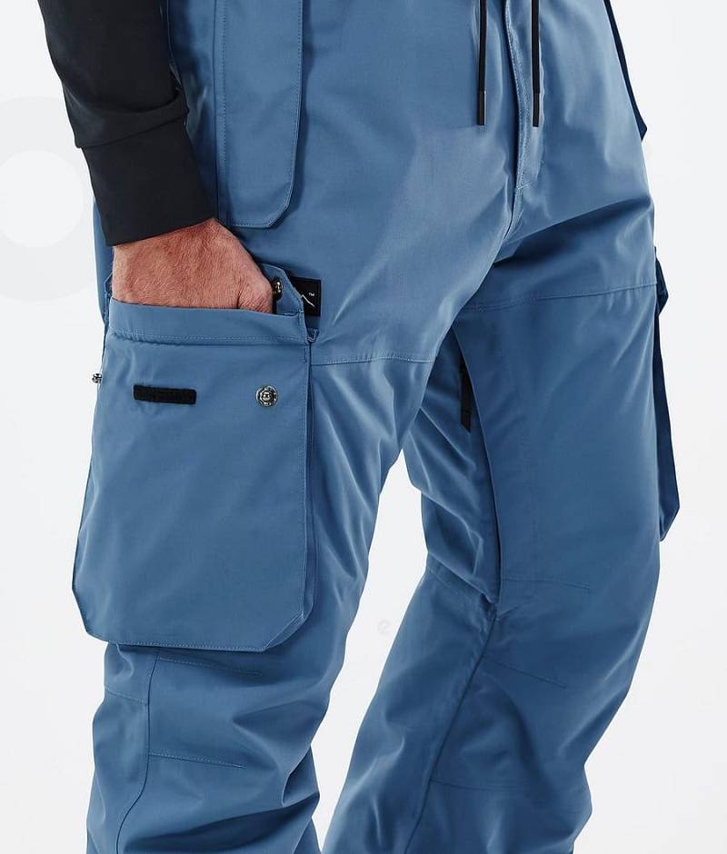 Blue Men's Dope Iconic Snowboard Pants | India_D2286