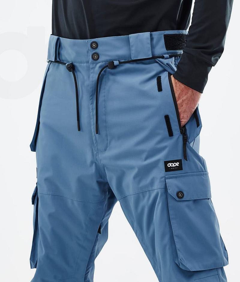 Blue Men's Dope Iconic Snowboard Pants | India_D2286