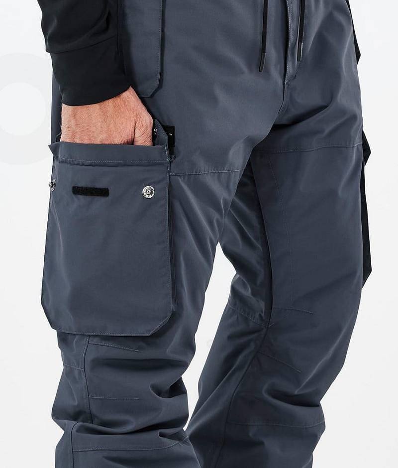 Blue Men's Dope Iconic Snowboard Pants | India_D2451