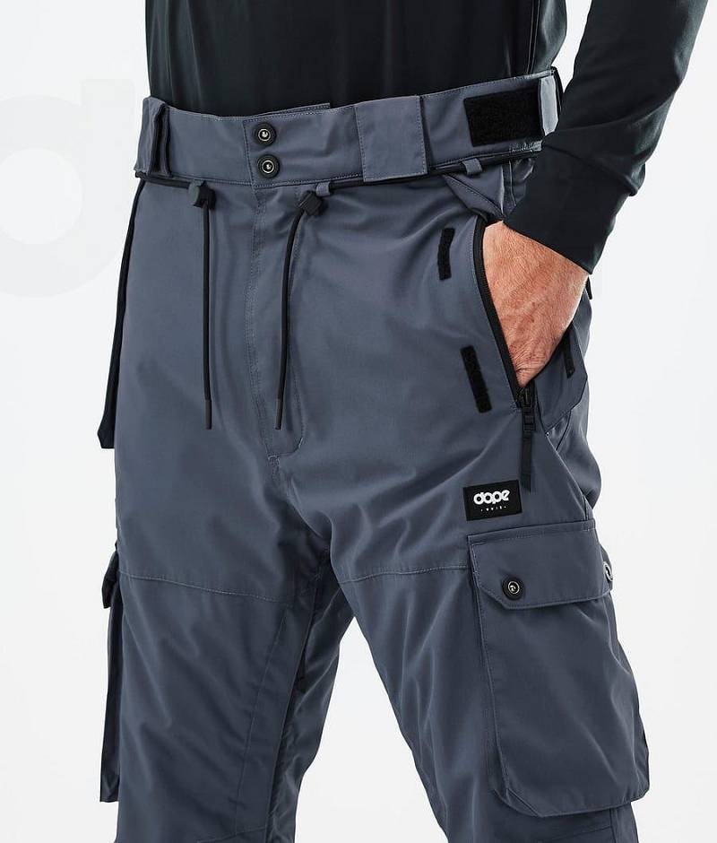 Blue Men's Dope Iconic Snowboard Pants | India_D2451