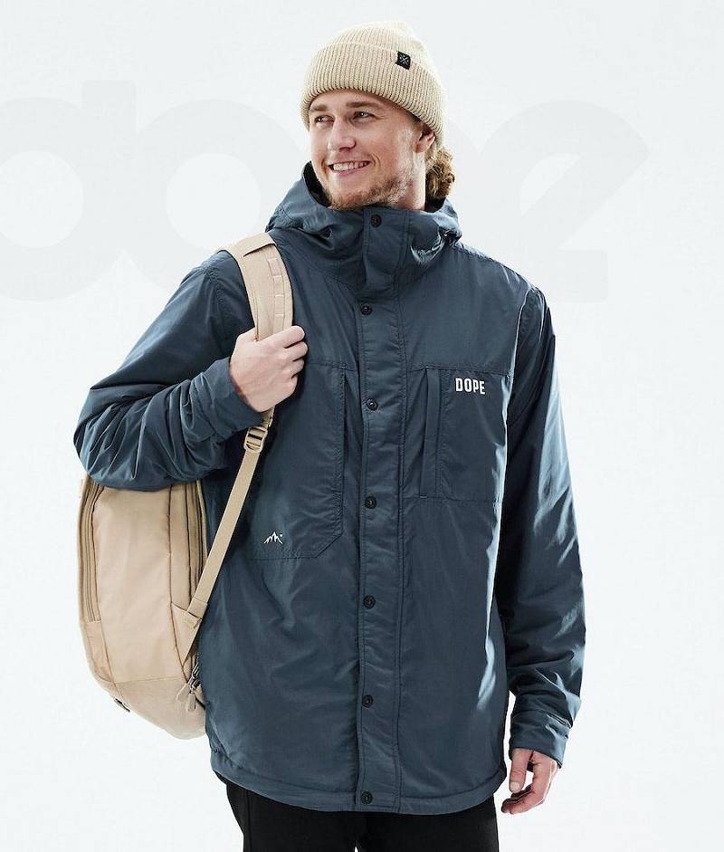 Blue Men's Dope Insulated Outdoor Jackets | India_D1960