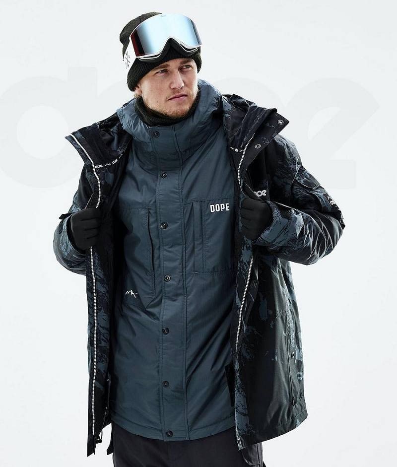 Blue Men's Dope Insulated Snowboard Jackets | India_D2506