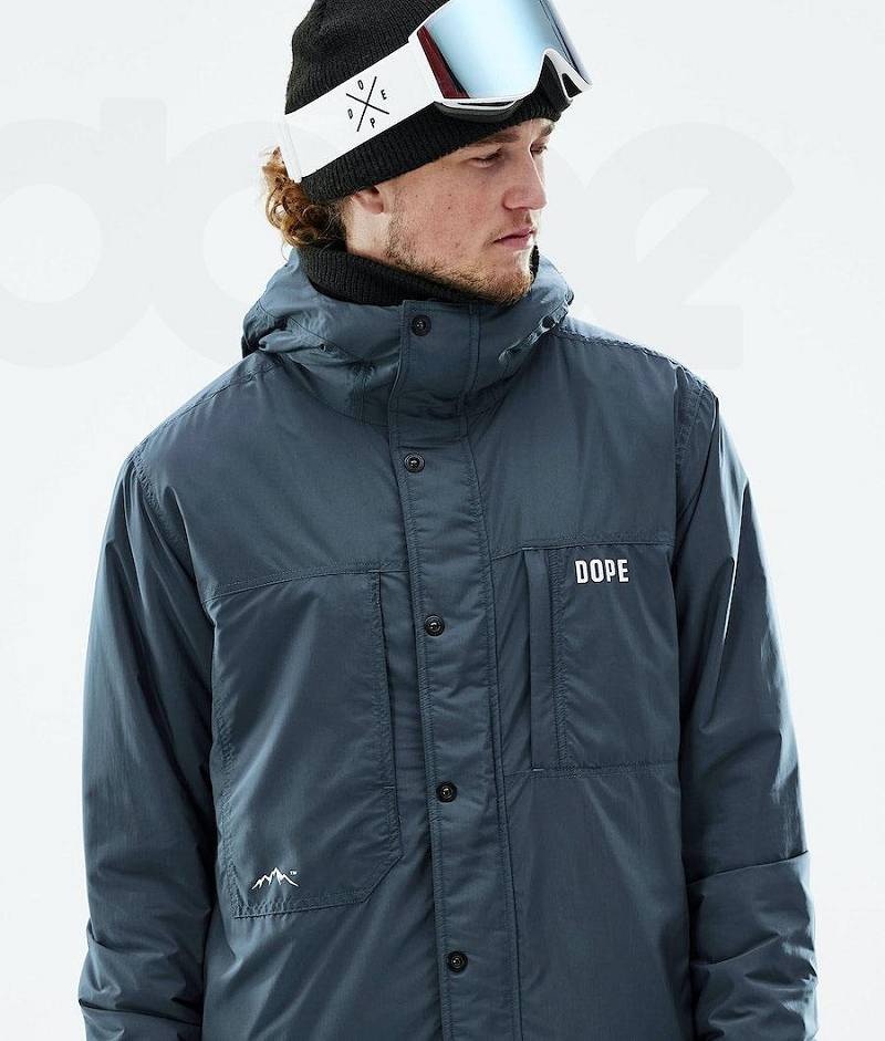 Blue Men's Dope Insulated Snowboard Jackets | India_D2506