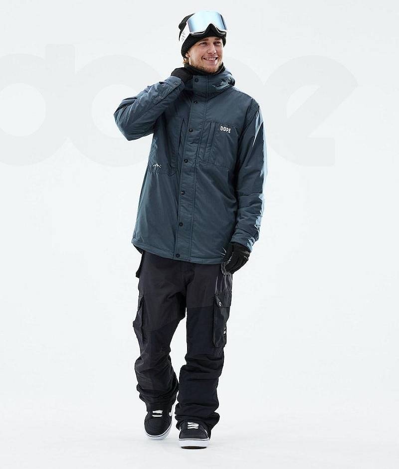 Blue Men's Dope Insulated Snowboard Jackets | India_D2506