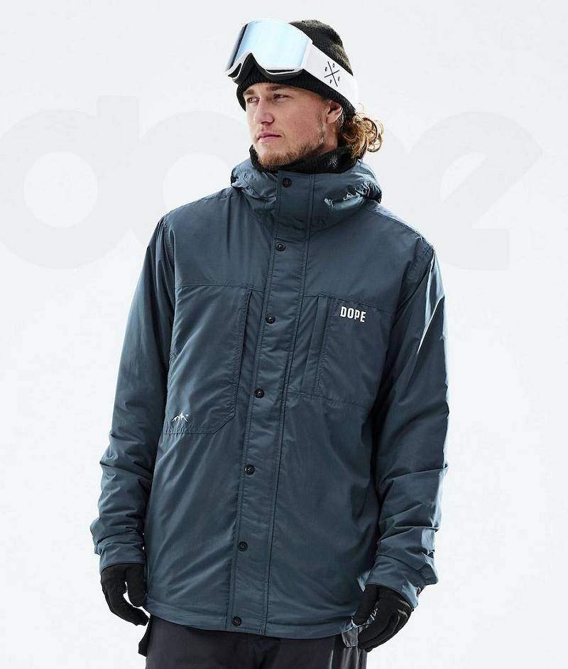 Blue Men\'s Dope Insulated Snowboard Jackets | India_D2506