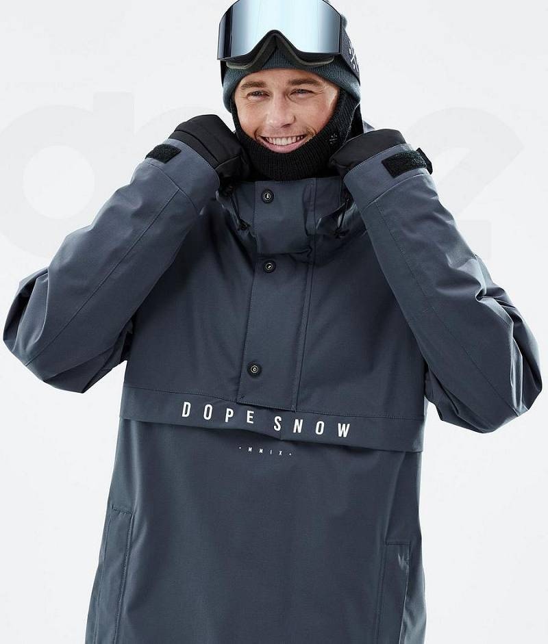 Blue Men's Dope Legacy Snowboard Jackets | India_D2061