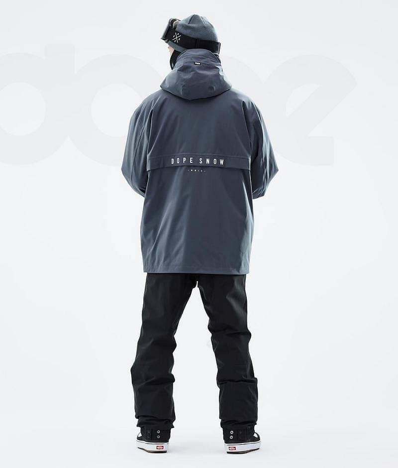 Blue Men's Dope Legacy Snowboard Jackets | India_D2061