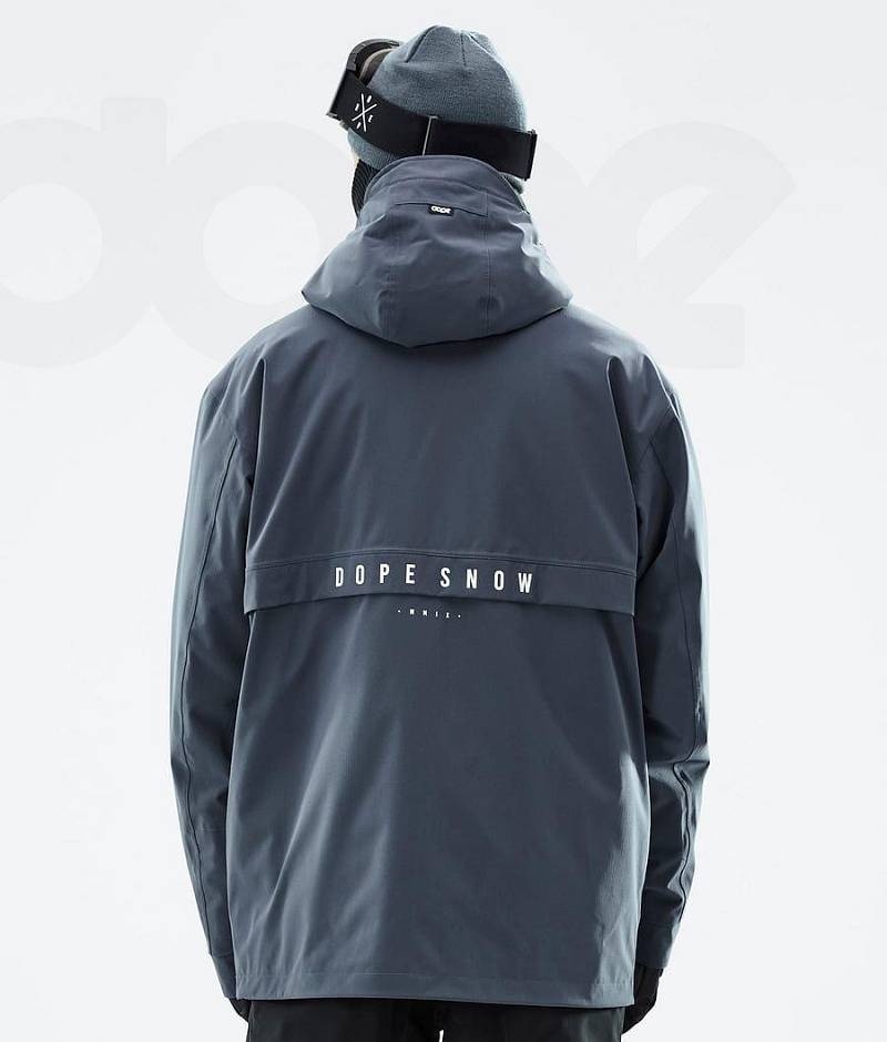 Blue Men's Dope Legacy Snowboard Jackets | India_D2061