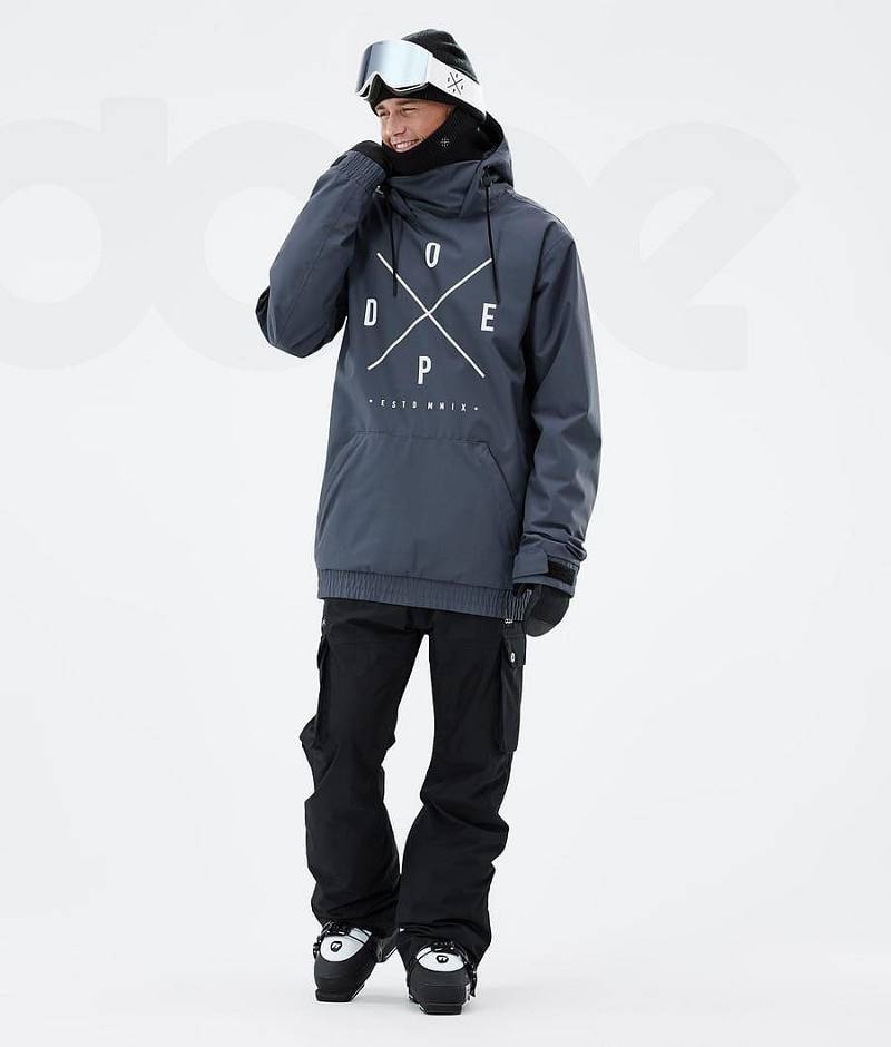 Blue Men's Dope Migoo Ski Jackets | India_D2428